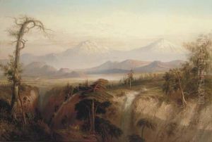 The Ravine Of The Desert (the Valley Of Mexico) by Daniel Thomas Egerton