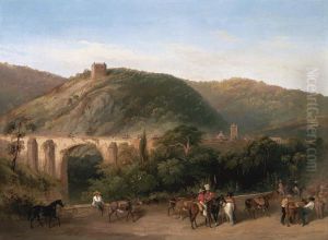 A View Of Aguas Calientes, Mexico by Daniel Thomas Egerton