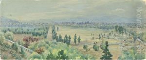 Vista De La Ciudad De Mexico Desde Chaputelpec by Daniel Thomas Egerton