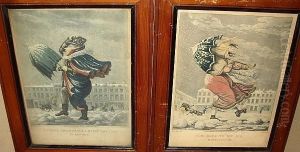 A Merry Christmas And A Happy New Year In London; The Same To You Sir, & Many Of E'm, Aquatints By G. Hunt On Wove, Hand Coloured And Published Thos Mclean 1827