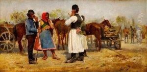 Rozhovor Na Trhu by Agost Egervary-Potemkin