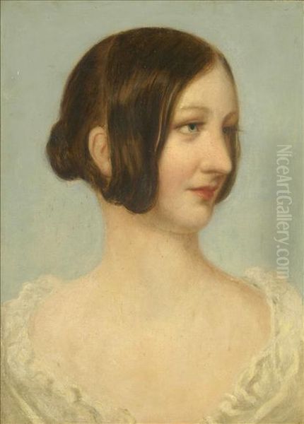 Head Study Of A Young Lady - view 1