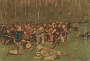 Ave Maria Nach Der Schlacht Am Bergisel by Albin Egger-Lienz