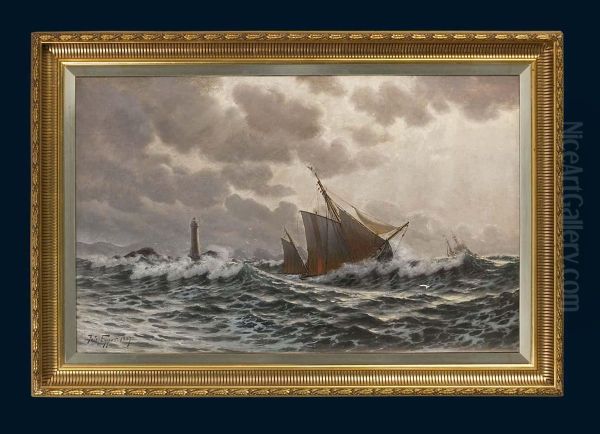 Segelboote Auf Sturmischer See - view 1