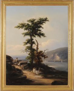 Break Neck Mountain On The Hudson by Max Eglau
