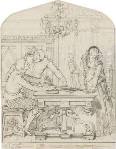 Tartuffe At Supper by William Maw Egley