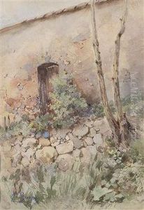 Steinmauer Und Geroll by Marie Egner