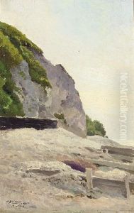 The Coast At Honfleur by Sergei Semenovich Egornov