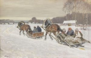 Returning Home by Andrei Afanas Evich Egorov