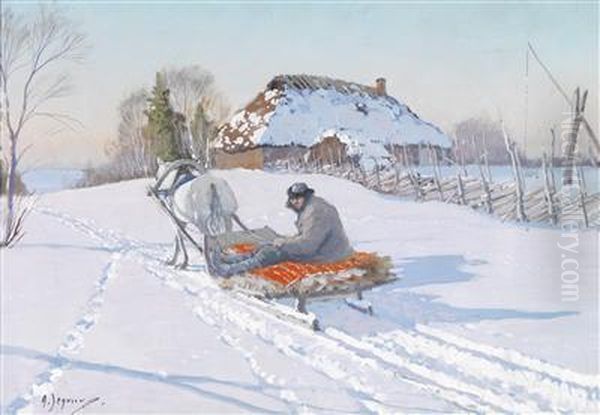 Returning Home With The Sledge - view 1