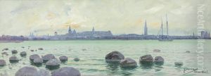 View Of Tallinn by Andrei Afanas Evich Egorov