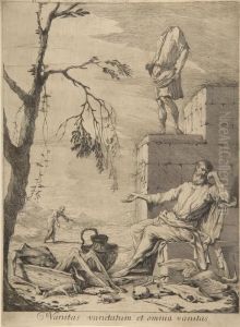 Trauernder Philosoph. by Gabriel Ehinger