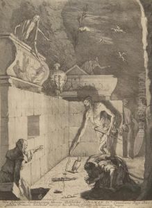 Saul Spricht Mit Samuels Geist Bei Der Hexe Von Endor.