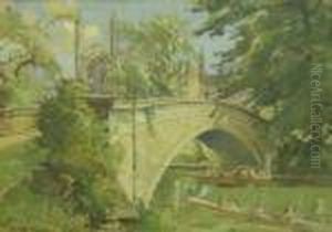 Ehlers, Rwa 'kingscollege, Cambridge', 'trinity Bridge, Cambridge', 'kings Bridge,cambridge' And Three Other Cambridge Views