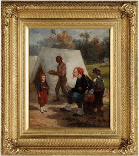 Zouaves In Camp - view 1