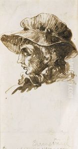 Studiehuvud by Carl August Ehrensvard
