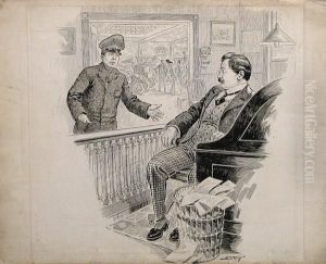Negociating Deal In A New York Showroom by Samuel D Ehrhart