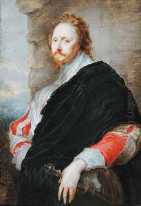 Untitled - Portrait Of A Cavalier After Sir Anthony Van Dyck