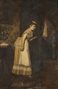 Das Neugierigestubenmadchen by Felix Ehrlich