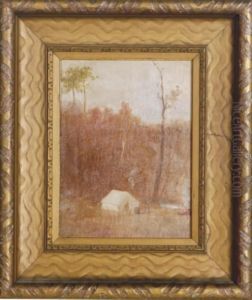 A Campsite In The Woods by George Calder Eichbaum
