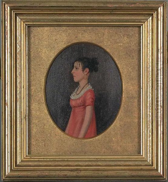 Portrait Of A Young Woman Of Lancaster by Jacob Eichholtz