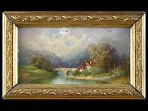 Flusslandschaft Bei Ramsau by Gustav Eichhorn