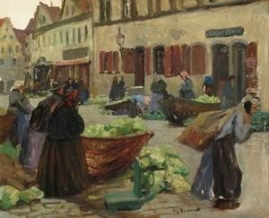Bauernmarkt. by Franz Eichhorst