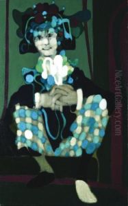 Personnage Assis by Ernst Alfred Eichmann