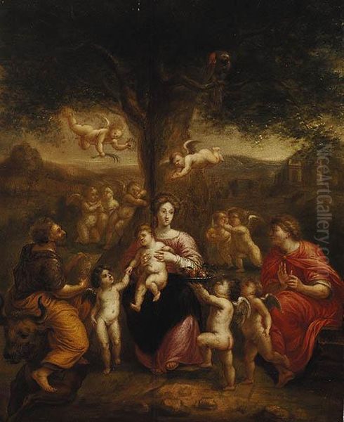 Saint Lucas Portraying Madonna With Child - view 1