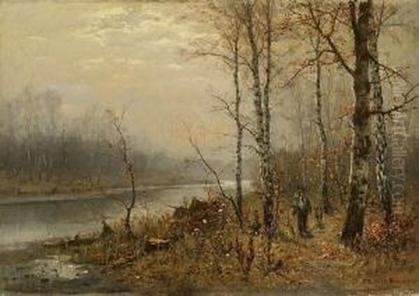 Herbstliche Flusslandschaft - view 1