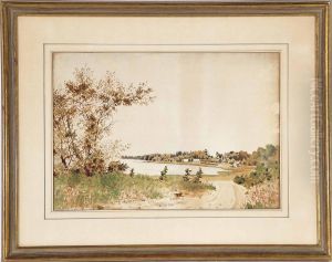 Untitled (river Landscape); And A Companion Drawing by Louis Michel Eilshemius