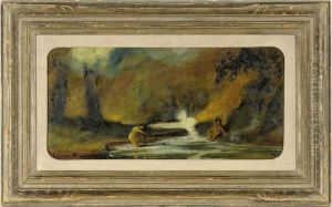 Two Female Bathers by Louis Michel Eilshemius
