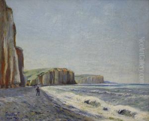 Die Kuste Von Etretat, Frankreich by Louis Michel Eilshemius