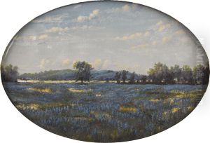 Untitled Bluebonnet Landscape by Henry Einfeldt