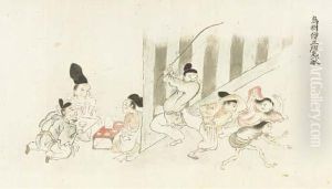 Paintings In The Style Of Earlier Japanese Masters by Kano Eino