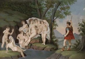 Diana And & Actaen by Josef Einsle