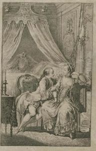 Scene Galante Par Noel Le Mire by Charles Dom. Joseph Eisen