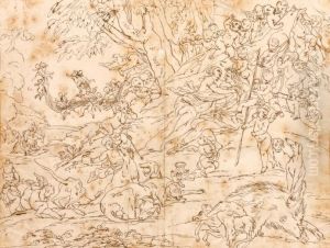 Atalante Et Meleagre by Charles Dom. Joseph Eisen