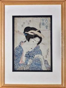A Geisha by Keisai Eisen