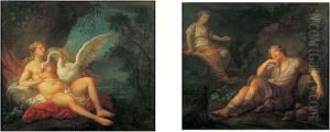 Leda Et Le Cygne by Louis Eisen