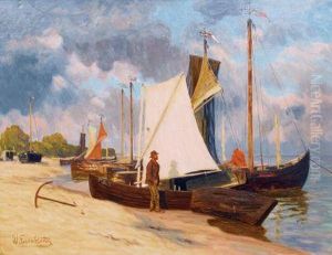 Kahne In Pillkoppen by Wilhelm Eisenblatter