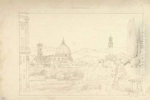 "ansicht Von Florenz". by Friedrich Eisenlohr