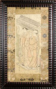 Deux Samourais by Chobunsai Eishi