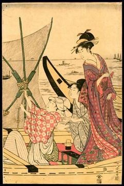 Three Beauties In A Boat - view 1