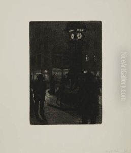 Strasenszene by Ernst Wilhelm H. Eitner