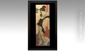 Geisha Girl Reading A Letter by Kikukawa Eizan