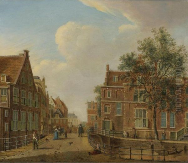 Amsterdam View With "the House On The Three Canals" - view 1