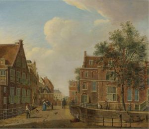 Amsterdam View With "the House On The Three Canals"