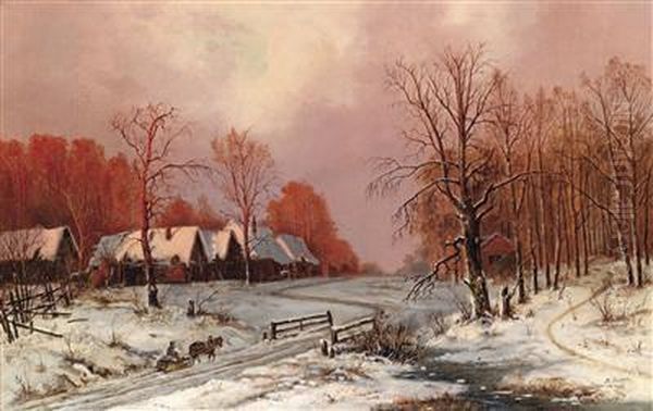 Russianvillage In Winter - view 1