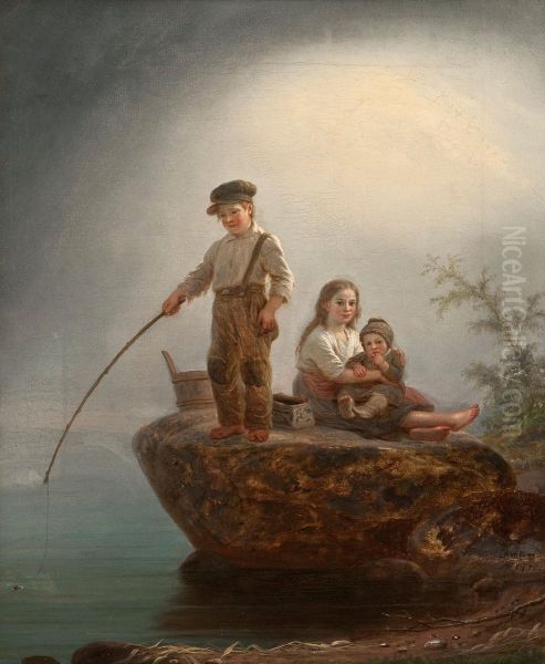 Children On The Shore - view 1